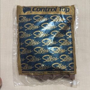 Silkies Beige Control Top Hosiery.  X-Large, Honey.